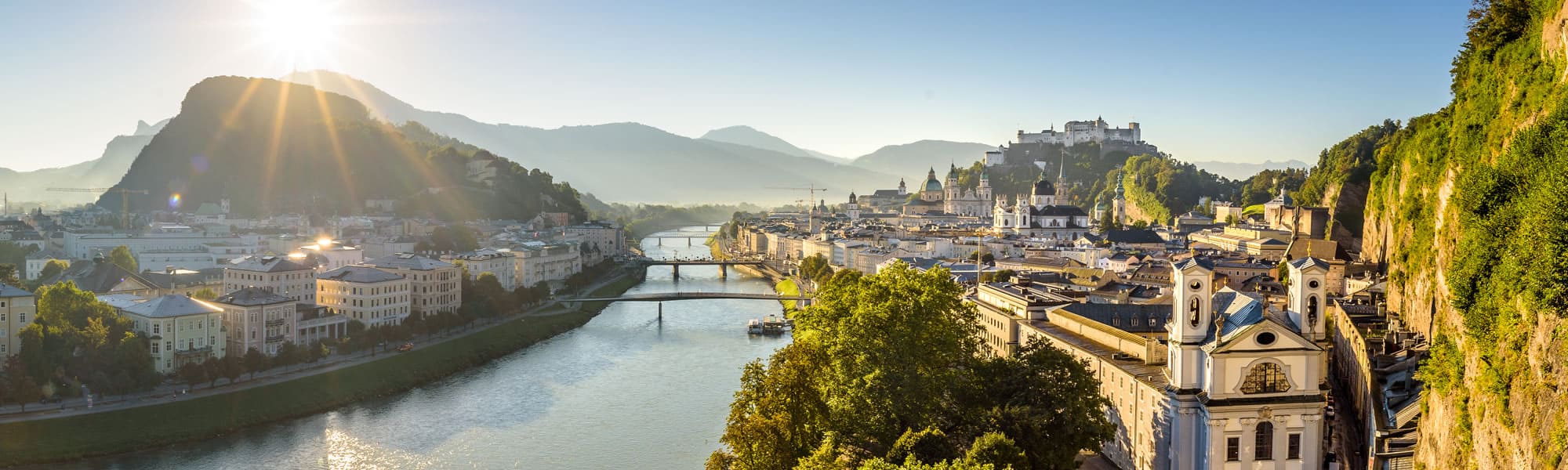 Stadt Salzburg im Sommer